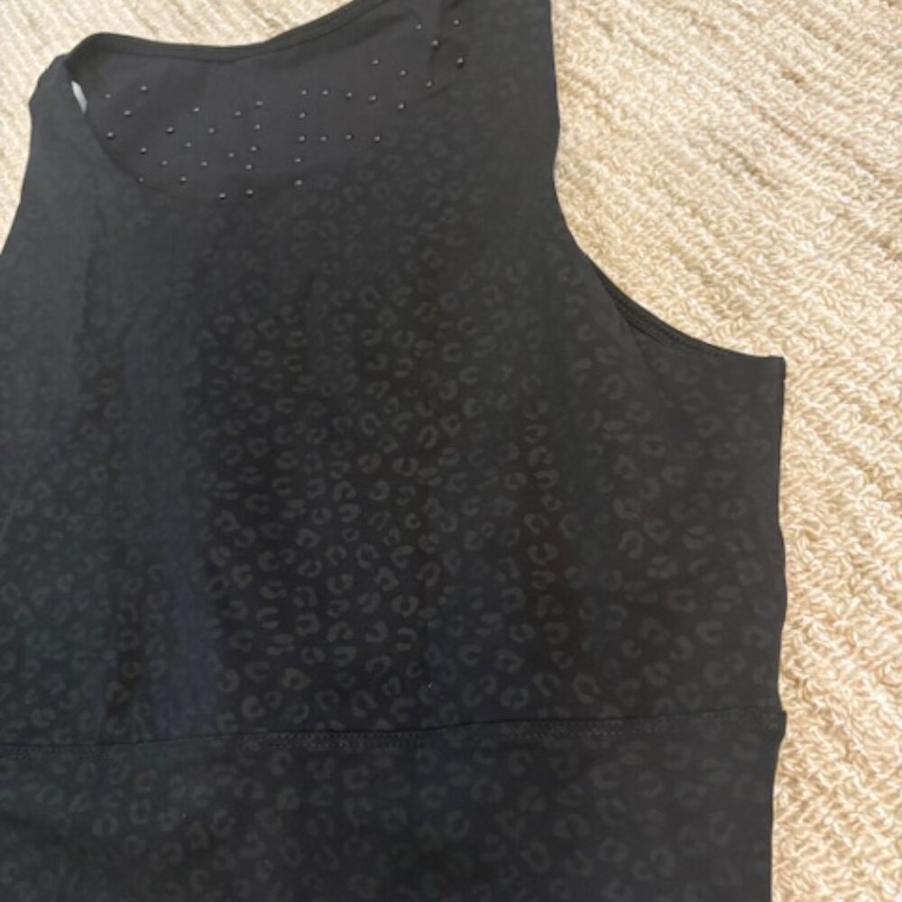 Elastique “Fierce” Animal Print Lymphatic Massage Beads Tank Style Sports Bra M - Picture 2 of 7